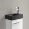 Villeroy & Boch Avento fontein m. kraangat rechts 36x22x11cm z. overloop ceramic+ pure black 43003LR7