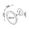 Geesa Mirror Scheerspiegel, LED, dubbele arm, 3x vergrotend, 215mm, zwart