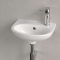 Villeroy & Boch O.novo fontein m. kraangat rechts m. overloop 36x27.5x14.5cm wit  43403R01
