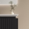 Wahlbach Aurelie badkamermeubelset 120 cm, 1 lade, wastafel, LED spiegel mat zwart productfoto 1