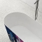 Wahlbach Graffiti vrijstaand bad 165x70cm solid surface productfoto 2