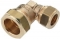 Bonfix Knelfitting, messing, knie koppeling 90gr verlopend, 28 x 22mm (knel x knel) 82481