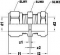VSH Multi Super Knelfitting messing rechte koppeling verloop sok 16 x 15mm (knel x knel) 0892122