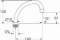 Grohe, Buisuitloop sanitairkraan, met mousseur, G3/4", 128mm hoogte, met aanslag, 140mm voorsprong J-uitloop, draaibaar, chroom