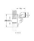 Grohe S koppeling 3/4x1/2 verstelbaar 30mm chroom