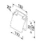 Geesa Standard closetrolhouder met veer met klep chroom 915144