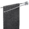 Geesa Luna handdoekhouder, houder draaibaar, messing, 2 stangen, ronde rozet, zwenkbaar, hxdxl 60x435x60mm, kleur chroom
