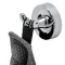 Geesa Luna handdoekhaak met 2 haken 60x50x60mm chroom 915515