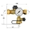 Flamco expansievat aansluitgroep 1/2" (15) knelring met manometer 27290