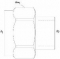 Solar Koppeling comfoornippel 2-delig M24 x 15 mm soldeer, chroom
