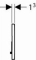 Geberit Sigma 01 tweeknops mechanische bedieningsplaat voor spoelsysteem, kunststof, 164x246x13mm, chroom