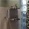 Geesa Nexx enkele ronde zeepdispenser, kunststof flacon, rvs houder, hxbxd 176x60x84mm, glanzend chroom