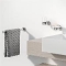 Geesa Nemox Stainless Steel glashouder, rvs, verchroomd, met beker, hxbxd 99x66x102mm, kleur chroom