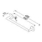 Geesa Nemox Stainless Steel handdoekhouder, rek/beugel, rvs, 1 stang, ronde rozet, hxdxl 48x75x498mm, kleur chroom