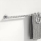 Geesa Nemox Stainless Steel handdoekhouder, rek/beugel, rvs, 1 stang, ronde rozet, hxdxl 48x75x648mm, kleur chroom