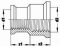 VSH messing verloopsok 3/8" x 1/2" binnendraad 0450439
