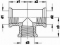 VSH Draad T-stuk 1/2" binnendraad x binnendraad x binnendraad messing 0412247