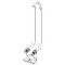 Rehau aansluitbocht set voor 16 250mm 2x Cu15 bocht + fixeerplaat