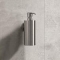 Geesa Nemox Stainless steel enkele ronde zeepdispenser, 200ml, kunststof flacon, rvs houder, hxbxd 172x61x118mm, mat chroom