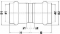 VSH Sudopress STAAL rechte koppeling, sok 15 x 15mm, staal (pers x pers)