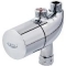 Grohe Grohtherm Micro, Opbouwthermostaat, eengreeps, 36mm hartafstand, temperatuurblokkering, 3/8" aanvoer, chroom