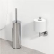 Geesa Nemox closetborstelgarnituur, RVS, ronde buis, met inzet, hxbxd 373x82x82mm, chroom
