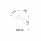 Geesa Nemox zeepdispenser 200 ml 91652702 maattekening