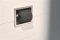 Looox Closet rolhouder RVS inbouw voor 1 rol vierkant model RVS geborsteld CL4