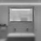 Looox M-Line spiegel met verwarming en verlichting horizontaal aan de bovenzijde. Afmeting: 1200x600mm. Kleur lijst RVS.