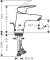 Hansgrohe Logis 70 CoolStart wastafelkraan met waste chroom 71072000