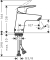 Hansgrohe Logis 70 wastafelkraan met PushOpen waste chroom 71077000
