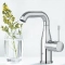 Grohe Essence New M-size wastafelkraan draaibaar z. waste chroom 23463001