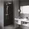 Grohe Euphoria XXL douchesysteem m. douchethermostaat, aquadimmer, Rainshower Cosmo 310 hoofdd, handd. supersteel 26075DC0