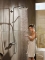 Hansgrohe Croma Select S 280 Air 1jet showerpipe: m. Ecostat Comfort douchethermostaat HOH=15cm, Croma 280 1jet hoofdd, Select S multi handd. chroom 26790000 productfoto