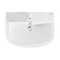 Grohe Bau Ceramic wastafel 60 cm 1 kraangat met overloop wit 39421000