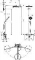 Hansgrohe Raindance Select S 240 PowderRain 1jet showerpipe: m. Ecostat Comfort douchethermostaat, HOH=15cm, Raind. Select S 120 3jet handd. en hoofdd. 1jet chroom 27633000