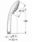 Grohe Euphoria 110 Massage handdouche 110mm, 16l/min, 3 straalsoorten, antikalksysteem, doucheslang, kunststof, chroom