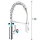 Grohe Get keukenmengkraan professionele spray 30361000 maattekening 1