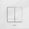 Wisa XS bedieningspaneel Delos DF 16x16cm kunststof wit 8050415601