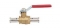 Henco BAP-H kogelkraan, recht, DN8 persmof x DN8 persmof, messing, bediening handgreep