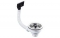Walraven, McAlpine, Korfplug, uitneembare RVS korf, overloop met flexibele buis, 6/4", wit, (voor gootsteen afvoer) 0054680