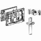 Geberit DuoFresh, onderdeel spoelreservoir, toiletblokhouder voor DuoFresh stick, voor Sigma 8cm inbouwreservoir, chroom