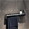 Geesa Frame Korf en zwart planchet met handdoekhouder verchroomd 9188540206630