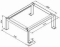 Viessmann, toebehoren warmtepomp, console voor vloermontage van buitenunit, van aluminium profielen, hxbxd totaal 304x773x732mm 7618813