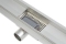 Blue Label RVS douchegoot 90 cm met flens geborsteld RVS rooster 50mm diepte, met zij-uitloop SD90VSTBR