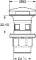 Grohe waste set, push-open, afneembare kap, afsluitbaar, chroom (voor wastafels met overloop) 40824000