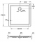 Grohe Universal Douchebak anti-slip vuilafstotend 90mm afvoer acryl 90x90cm wit 39301000 maattekening