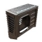 Ubbink Decorio luchtwarmtepompbehuizin universeel tot 7,5kW 30-55 graden donkergrijs 0715102