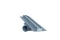 Blue Label Slimline RVS douchegoot 80 cm met flens, geborsteld RVS rooster SD80VSLBR