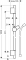 Hansgrohe Unica'S / Puro Glijstang 900mm lengte m doucheslang, douchehouder, schuifstuk mat zwart 28631670 maattekening